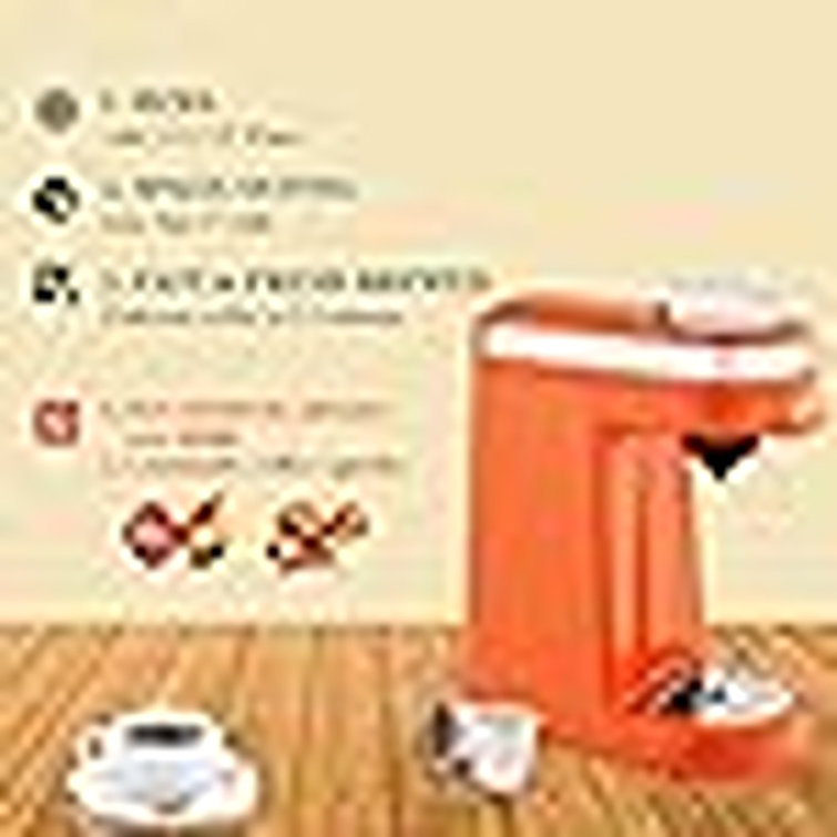 Chulux Coffee Maker Singleserve Coffee Machine For Capsule,orange